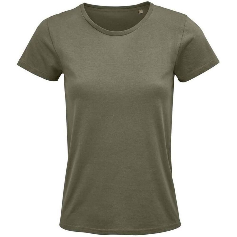 SOLS Womens/Ladies Crusader T-Shirt / Khaki Green